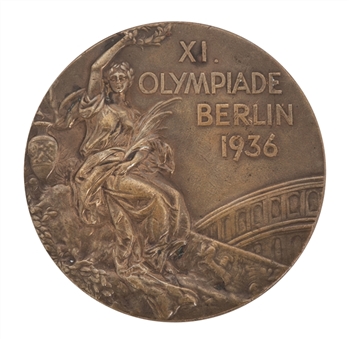 1936 Berlin Summer Olympic Games 3rd Place Winners Bronze Medal Presented To Ernest Riedel 